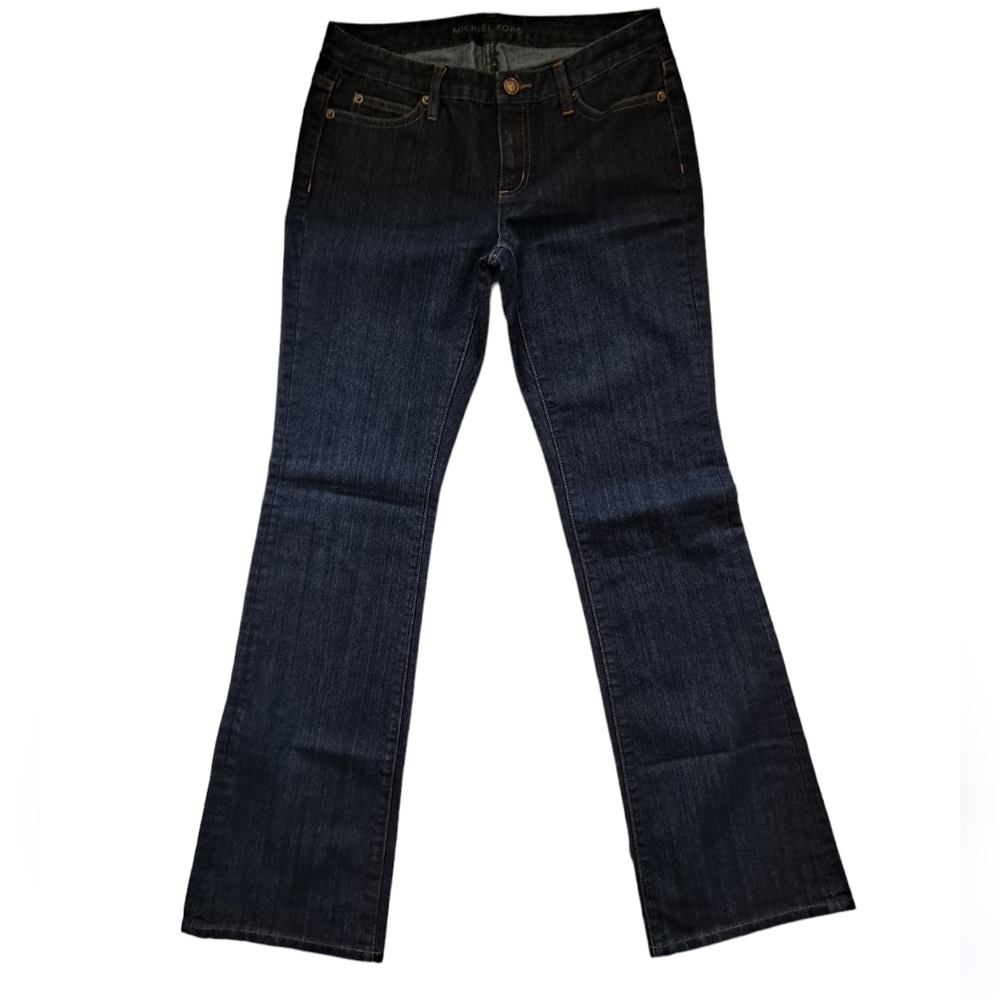 Michael Kors Dark Wash Boot Cut Jeans, 2